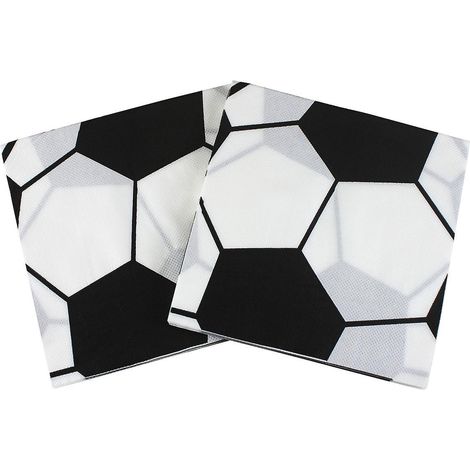 lot De 40 Serviettes En Papier Colores-serviettes De Table Football Serviettes De Table Jetables, Pour Cocktail, Fte, Bricolage, Origami, Pour La (1/5)