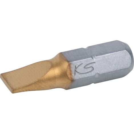 1/4" Embout de vissage Fente TIN, 25 mm, 4 mm (1/2)