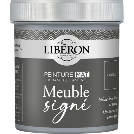 Peinture meuble à base de caséine LIBERON Cendre mat 500 ML
