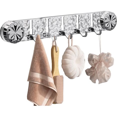 Crochet Ventouse Douche Réutilisables Robustes Antidérapants Multifonctions Crochets Porte-Serviettes Pour La Salle De Bain Salle de Bain, Douche, Placard, Dortoir, Appartement, Chambre, Buander (1/5)