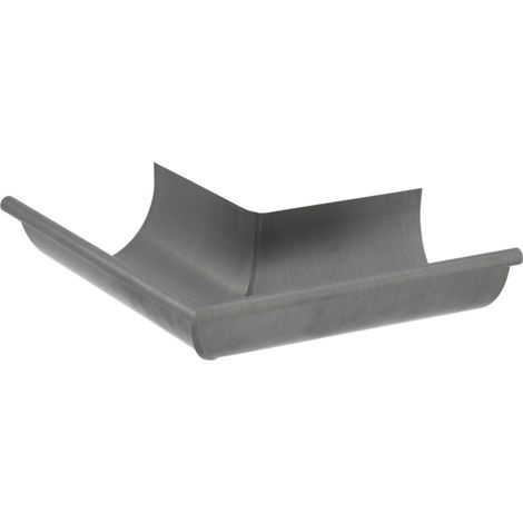 Equerre 1/2 ronde de 25 extérieure sans pince Quartz zinc - VMZINC - 220030915