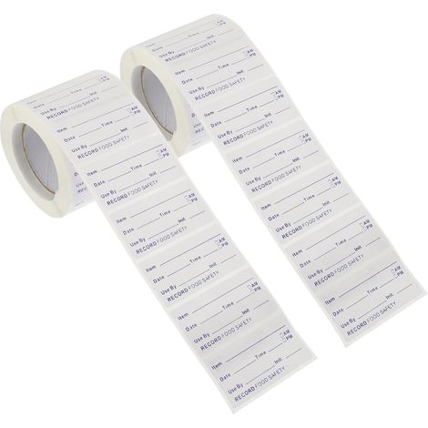 CCYKXAÉtiquettes Autocollantes Amovibles Étiquettes pour Congélateur à Écrire pour Contenants Alimentaires 2 Rouleaux Adhésives pour Stockage à Long Terme (1/5)