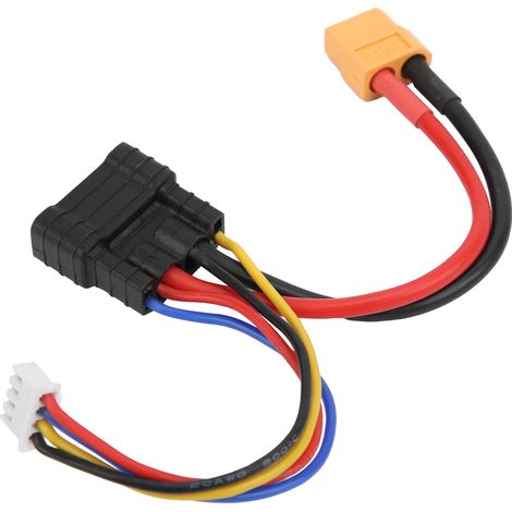Adaptateur de Charge TRX‑3S vers XT60 pour Batterie Lipo RC Voiture/Drone (1/5)