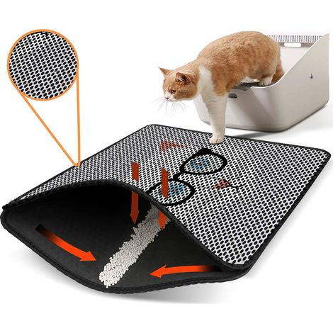 Protector de suelo para arena para gatos Mat Multicolor (1/2)