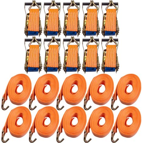 10 x heavy duty CRICCHETTO Cinghie Rimorchio Camion TIE DOWN Cargo LEGATURA (1/5)