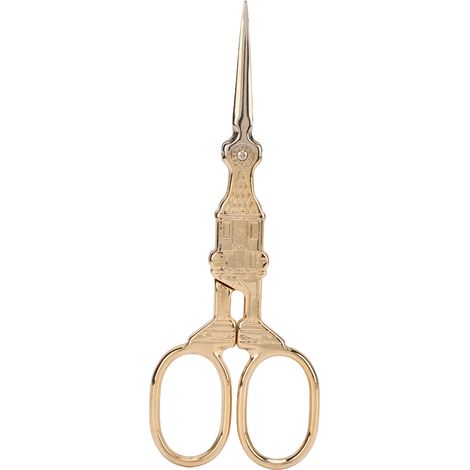 Vintage Scissors Stainless Steel Corrosion Resistant Sharper Blades Effort Saving Multifunction Durable Craft ScissorsGold (1/5)