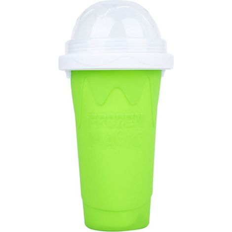 Gobelet Glace Slush DIY Portable 400ml Vert pour Smoothie et Boissons Fraîches (1/5)