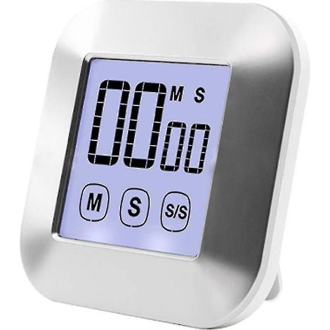 Minuterie de cuisine numérique, chronomètre magnétique, affichage LCD, minuterie électronique (1/5)