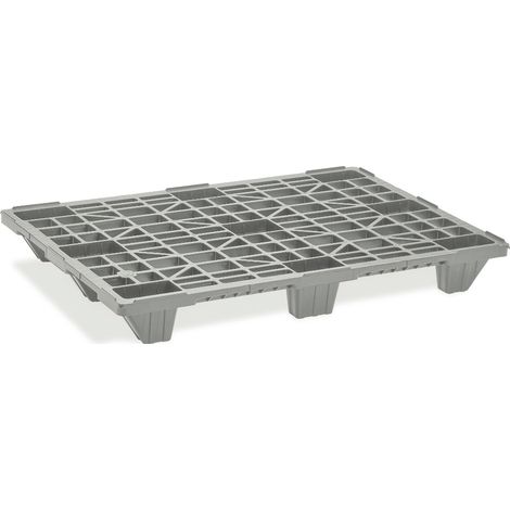 PALETTE PP RECYCLEE ECONOMIQUE EMBOITABLE GRISE - L2G