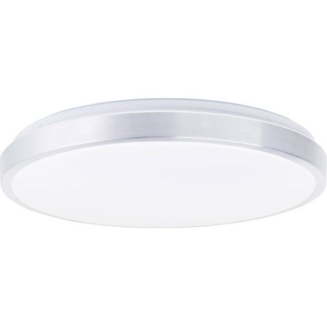 Deckenleuchte Livius Ø45,8cm Metall/Kunststoff, alu/weiß