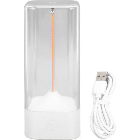Magnetic Filament LED Table Lamp, USB Rechargeable, Touch Control, Wireless, Modern Wick, Desk Lamp for Bedside, Office, Living Room, Bar, Camping, White (1/5)