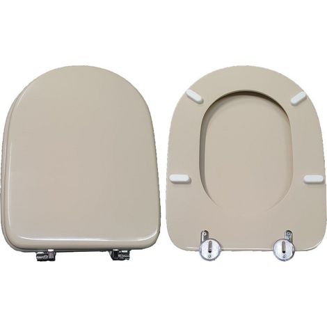 Copriwater Gemma Astra legno rivestito in resina poliestere Champagne (1/4)