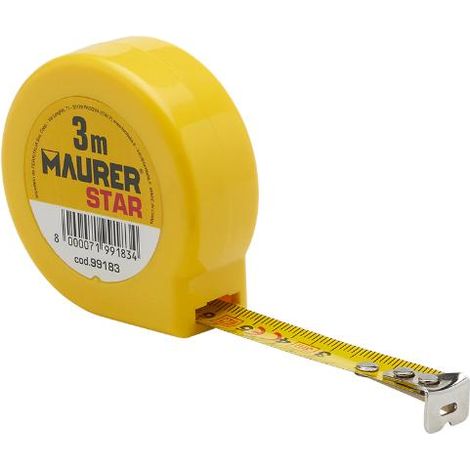 FLESSOMETRO MAURER STAR TASCABILE 3MT 13MM