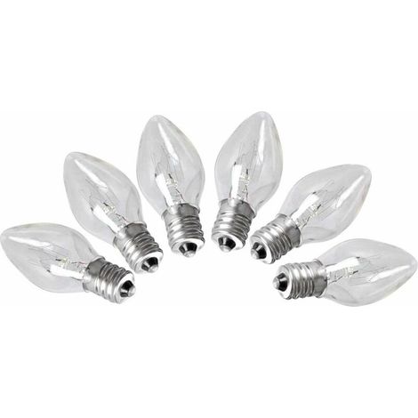 Lot de 6 Ampoules de la Lampe de Sel de l'HimalayaE12, 15 Watt pour Le décor de l'éclairage de la Chambre 220-240V (1/4)