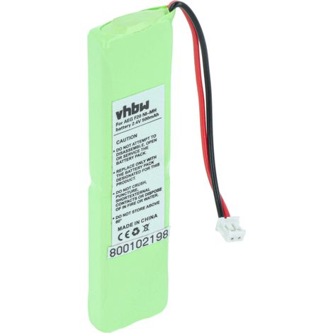 vhbw Akku kompatibel mit Grundig Frame FR, A schnurlos Festnetz Telefon (500 mAh, 2,4 V, NiMH)