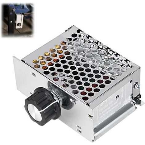 Régulateur de Tension AC 4000 W Régulateur de Vitesse pour Moteur électrique variateur 220 V, régulateur Vitesse Moteur pour Moteur à brosses (1/5)