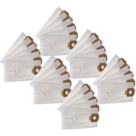 vhbw 30x sacchetto compatibile con Sprintus T11 EVO, T11, Floory aspirapolvere - 40,8cm x 22,8cm Bianco