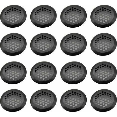 Grille De Ventilation Ronde En Acier Inoxydable 16 Pièces Pour Armoire Cuisine Meubles Et Armoire À Chaussures (1/4)