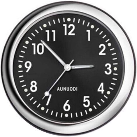 Horloge pour Voiture, Autocollant Rond d'horloge analogique de Quartz de Tableau de Bord de Voiture, Mini horloges Lumineuses de Quartz décoration, Voiture Ornements Tableau de Bord décoration