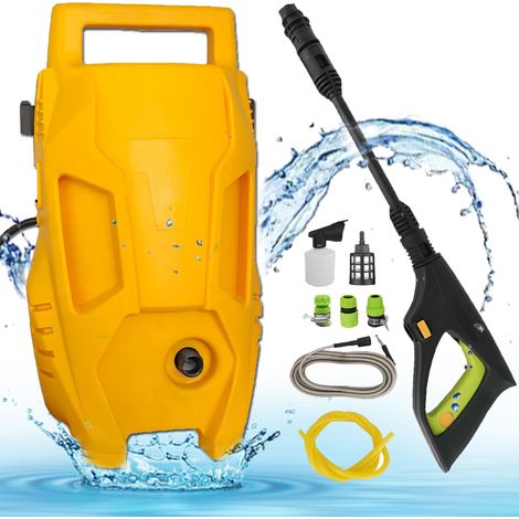 Idropulitrice elettrica ad alta pressione, idropulitrice elettrica ad alta pressione per impieghi gravosi, potente getto d'acqua, lavaggio auto per patio, lavaggio giardino, adatta per la pulizia di p