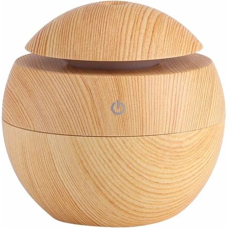 Diffusore di oli essenziali ad ultrasuoni da 130 ml, umidificatore con luce notturna a LED per casa, ufficio, studio, soggiorno, camera da letto, scrivania, yoga, spa (giallo) (1/5)