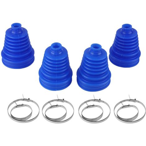 12 kits de joints à rotule universels et de connecteurs de rail à bride ronde pour couvercles anti-poussière en silicone à vitesse constante automobile, remplacement des couvercles anti-poussière de c (1/5)