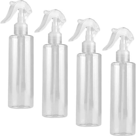 4 Stück Kunststoff-Sprühflaschen, transparente Sprühflaschen, leere Kunststoff-Sprühflaschen (1/4)
