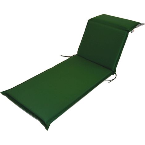 Cuscino per Lettino Zippo sfoderabile 190x60xH7 cm Garden Deluxe Collection -  Green