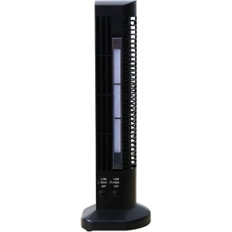 Ventilateur sans pales design tour, Mini ventilateur USB silencieux pour bureau et maison, Ventilateur de table compact et créatif