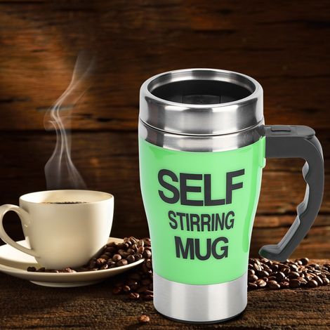 Tasse à café/lait électrique automatique en acier inoxydable, mélangeuse intelligente, verte, 320 ml (1/5)