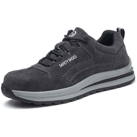 Umnuou Sicherheitsschuhe – Leichte, atmungsaktive Sneaker – Stahlkappe – Rutschfeste Sohle – Größe 42 (EU)