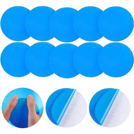 20 Pieces Pool Repair Patches, Pool Repair Kit, Pool Repair Kit, Self-Adhesive Plastic Repair Patches for Inflatable Pools and Boats, Blue (1/5)
