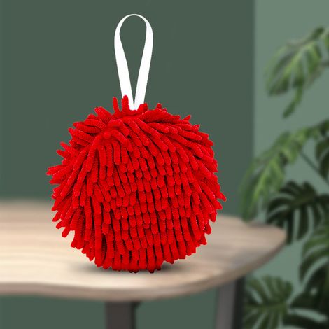 Serviette De Main Suspendue - Éponge Intégrée Absorbante - Pour Cuisine Et Salle De Bain - Lot De 1 (1/2)