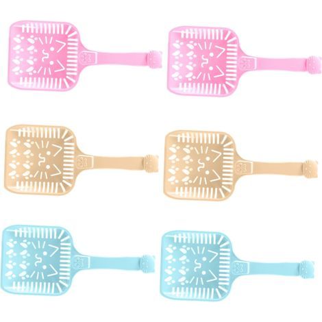 6pièces Pelle à Litière pour Chat Lot de à Sable Fournitures pour Animaux Nettoyage Évite Salissures (1/5)