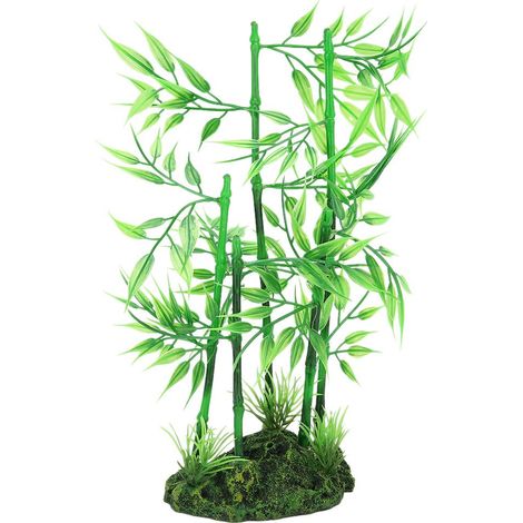 Aquarium artificiel vif simulation pierre bleue bambou pour aquarium plantes aquatiques paysage (1/5)