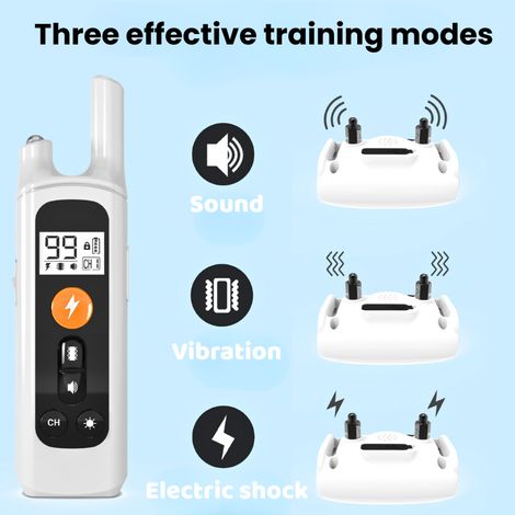Collare elettrico per addestramento cani da 27 a 45 kg con telecomando, portata 890 m, 4 modalità, impermeabile, ricaricabile, per tutte le razze - ALTRO (1/3)