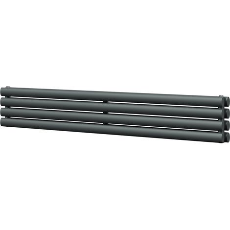 Boone Anthracite 240mm x 1600mm Horizontal Double Panel Radiator (1/5)