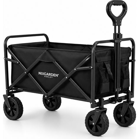 Carro plegable XXL todoterreno 150 kg 91×51×64 cm Oxford 600D 100L playa jardín camping (1/5)