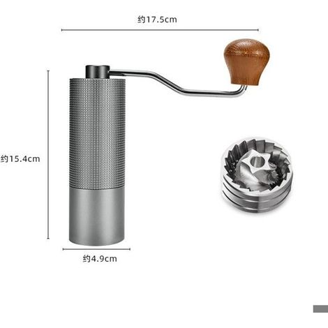 Cafetière manuelle - Cafetière portable - Capacité de mouture réglable - Café léger pour café A (1/5)
