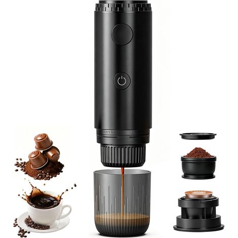 Machine à expresso portable, mini machine à café avec auto-chauffage en 240 (1/5)