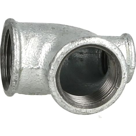 Raccord en fonte malléable té réduit 1’’ x 1’’ x 1/2’’ FF/FF/FF