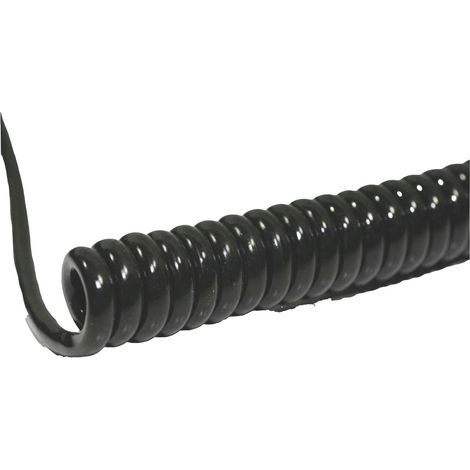 BKL Electronic 1506214 Spiralkabel Li12Y11Y 1200 mm / 4800 mm 4 x 0.50 mm² Schwarz 1 St.