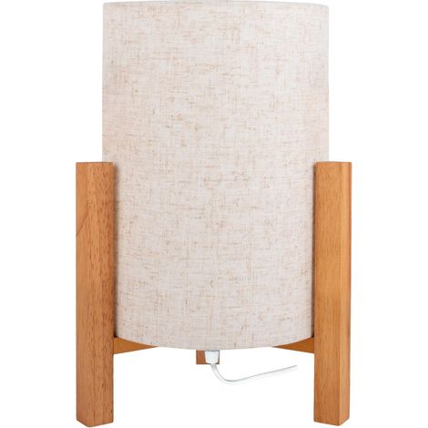 Naeve MATILDA Lampe de table cylindrique 32 cm Nature 1xE27 (1/5)