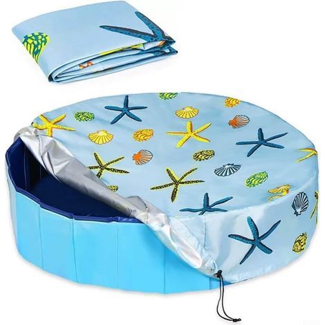 Bâche de piscine ronde en tissu Oxford protège votre piscine de la saleté et réduit l'évaporation (160 x 30 cm) (1/5)