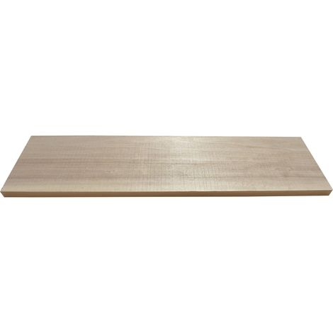 Quincadeco – Planche peuplier massif 60 x 19 cm – Bois raboté et poncé – Charge max 15 kg – Fabrication française
