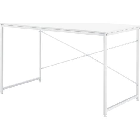 Escritorio para ordenador puesto de trabajo mesa MDF 120 cm blanco 030003510