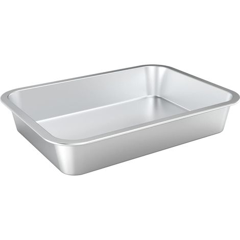 1 Plat À Rôtir Inox, 40x29,5x7cm, Acier Inoxydable, Antiadhésif, Pour Four, Volaille Et Légumes (1/5)