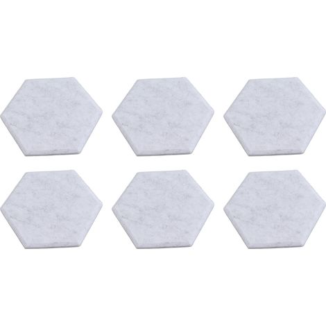 12 Panneaux Acoustiques Hexagonaux Haute Densité, Isolation Phonique, Bords Biseautés, Mural, 14x12x7cm, Gris Argenté (1/5)