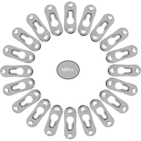 50 attaches métalliques invisibles pour trous de serrure, fixations métalliques pour trous de peinture, attaches métalliques pour trous de serrure. (1/5)