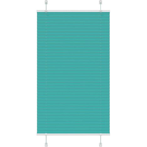 vidaXL Store plissé vert pétrole 70x100 cm largeur du tissu 69,4 cm